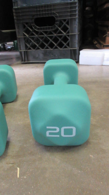 Load image into Gallery viewer, New Cap Barbell TONE Fitness 20lb Neoprene Coated Square Head Dumbbells - Pair
