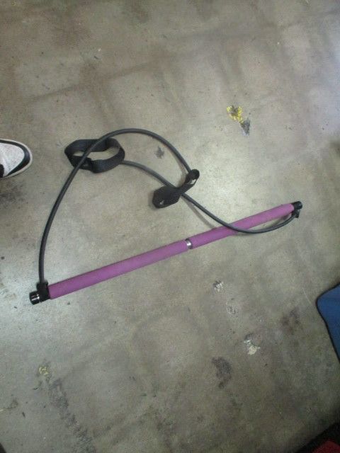 Load image into Gallery viewer, Used Pilates Stick With Resistance Bands
