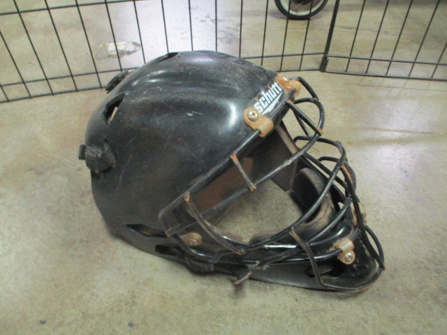 Load image into Gallery viewer, Used Schutt Catchers Helmet in Black No Size Visible
