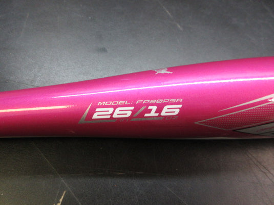 Used Easton Pink Sapphire 26" -10 USSSA Fastpitch Softball Bat