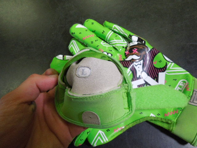Load image into Gallery viewer, Used Battle Sports Money Man 2.0 Football Receiver Gloves Size Large
