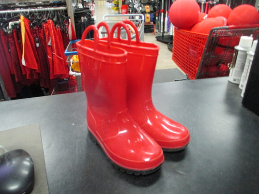 Used Zoogs Red toddler water boots size 11T