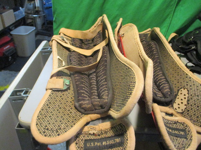 Load image into Gallery viewer, Used Adult Red Catchers Shin Guards
