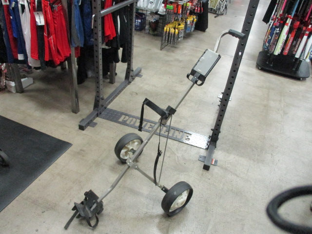 Load image into Gallery viewer, Used Grey Folding Golf Push Cart
