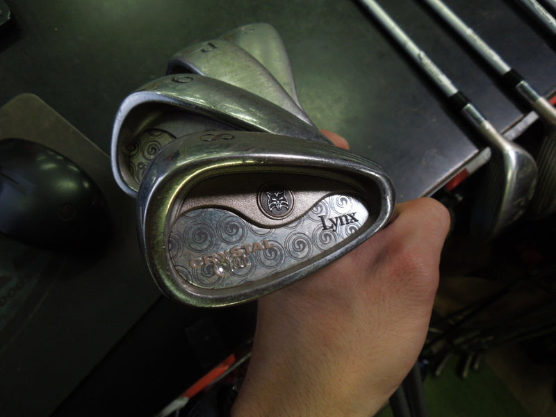 Load image into Gallery viewer, Used Lynx Crystal Cat 10pc Right Hand Ladies Golf Club Set
