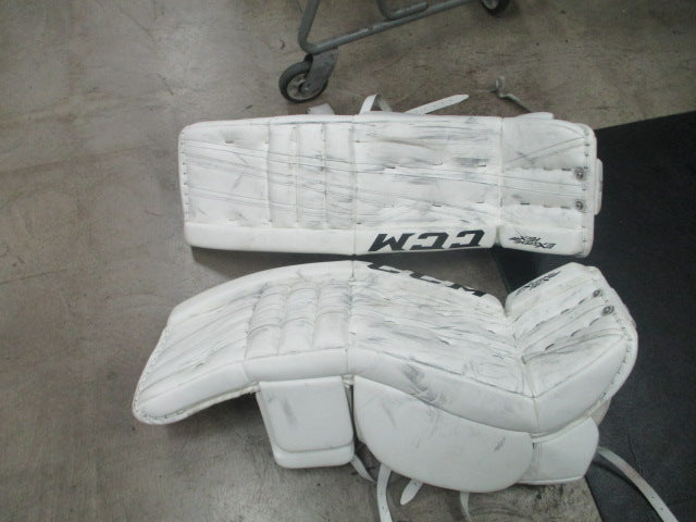 Load image into Gallery viewer, Used CCM Extreme Flex II Hockey Goalie Leg Pads 35&quot; + 2&quot;
