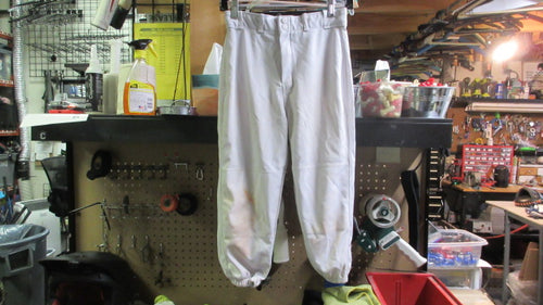 Used Franklin Baseball Pants Elastic Bottom Youth Medium - White