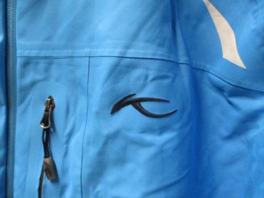 Used KJUS Lasse Blue Snow Jacket Size 56 / Adult Size 2XL - small pen marks