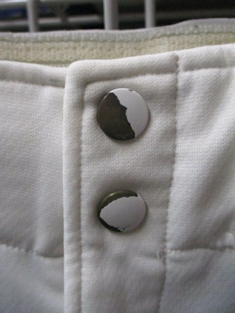 Used Mizuno White Knicker Bottom Pants Adult Size XL