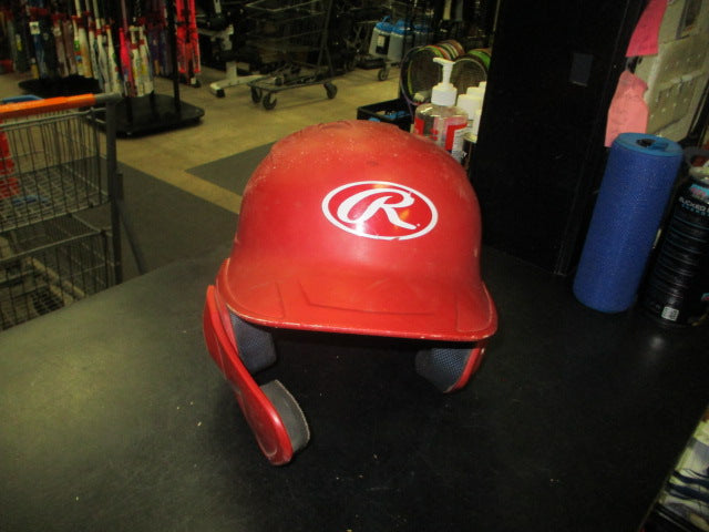Load image into Gallery viewer, Used Rawlings Rev A Jr Batting Helmet With Cheek Guard in Red Size 6 3/8 -7 1/8
