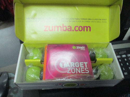 Zumba Fitness Join The Party Rattle Dumbell Set With DVD Set