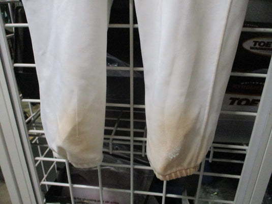 Used Mizuno White Baseball Pants Size Youth Large