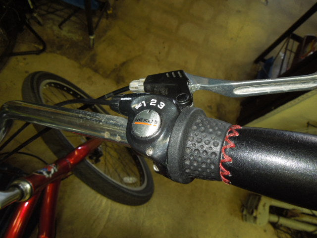 Load image into Gallery viewer, Used Phat Cycles Rumble Beach Cruiser 29" Wheels in Cherry Red
