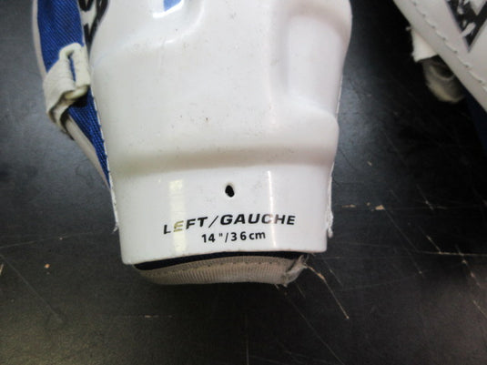 Used Bauer 4000 Hockey Shin Guards - 14"