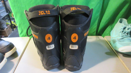Used Sims Kids Snowboard Boots Size 4