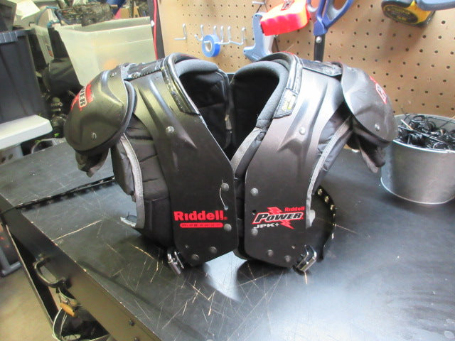 Load image into Gallery viewer, Used Riddell Power JPK+ Football Shoulder Pads W/ Back Plate - Size Medium
