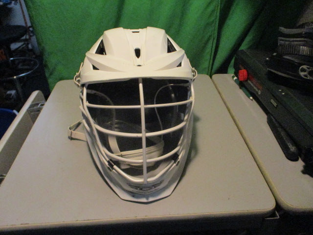 Load image into Gallery viewer, Used Cascade XRS Pro White Adjustable Lacrosse Helmet
