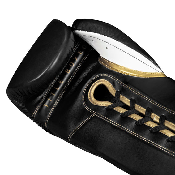 Load image into Gallery viewer, New Title Boxeo Mexican Leather Lace Training Gloves Quatro - 16 oz

