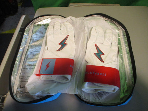 Bruce Bolt Bear Series Short Cuff Batting Gloves Miami Series - Size Small