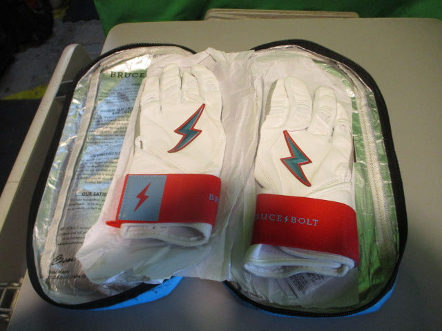 Load image into Gallery viewer, Bruce Bolt Bear Series Short Cuff Batting Gloves Miami Series - Size Small
