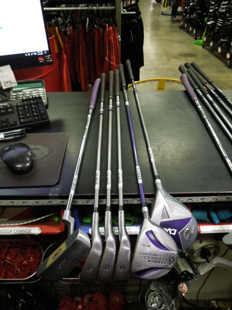 Load image into Gallery viewer, Used U.S. Kids Golf UL 54s DV3 6pc Jr. Golf Club Set with Bag
