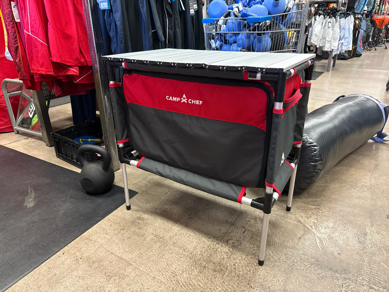 Load image into Gallery viewer, Like New Camp Chef Sherpa Camp Organizer Table Top Insulated Cooking Station
