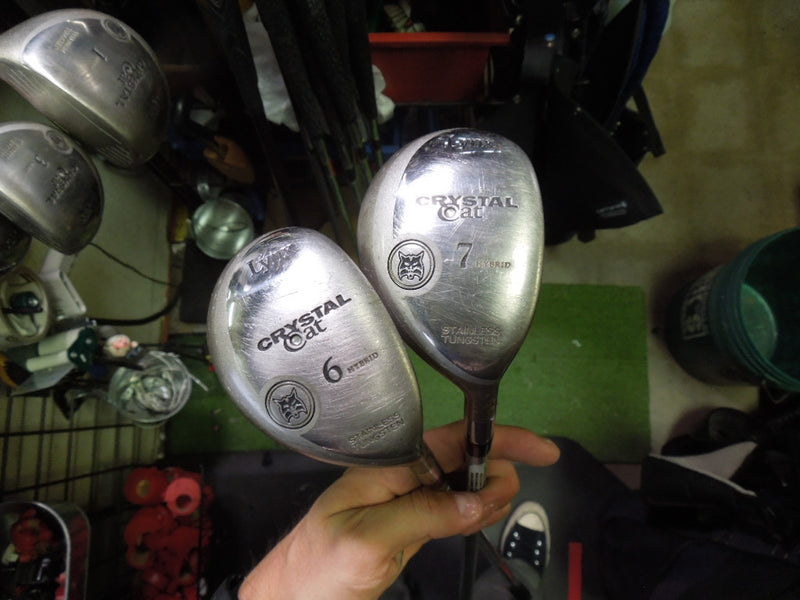 Load image into Gallery viewer, Used Lynx Crystal Cat 10pc Right Hand Ladies Golf Club Set
