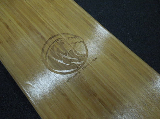 Used White Wave 40.5" Cruiser Longboard Wooden Deck