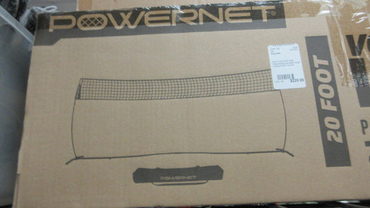 New Powernet 20' Wide Freestanding Adjustable Height Volleyball Warm Up Net