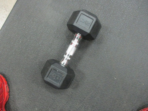 Used 20LB Rubber Hex Dumbbell