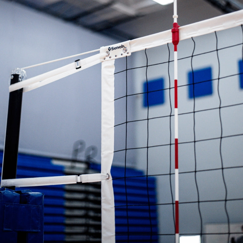Load image into Gallery viewer, Complete Senoh DE11 Indoor Gym Volleyball Net, Poles and Pads System
