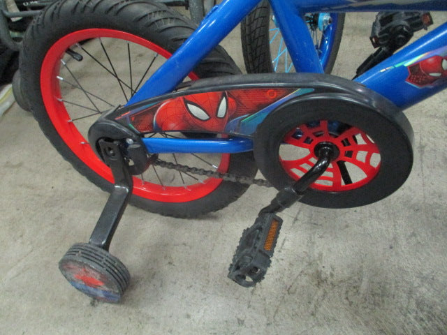 Load image into Gallery viewer, Used Huffy Marvel Spider-Man Kids 16" Bike W/ Training Wheels
