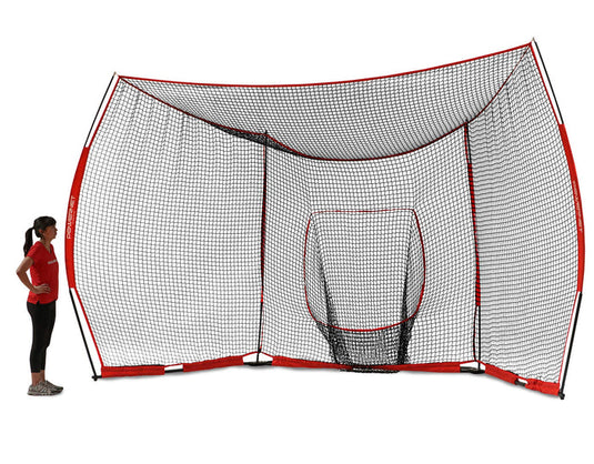 New PowerNet Portable Baseball Backstop | Large 16 Foot Wide by 9 Foot