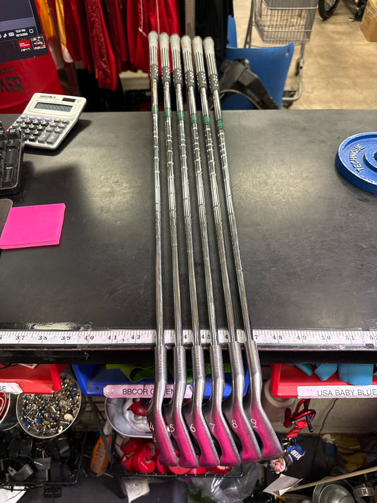 Used PING Zing 6pc Black Dot Left Hand Iron Set 4-9i