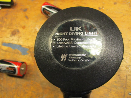 Used Underwater Kinetics Night Diving Light UK400 DIVE LIGHT