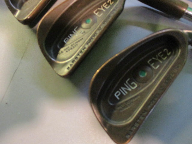 Load image into Gallery viewer, Used Ping EYE 2 Green Dot RH Beryllium IRON SET 2-PW-SW Matching Serial
