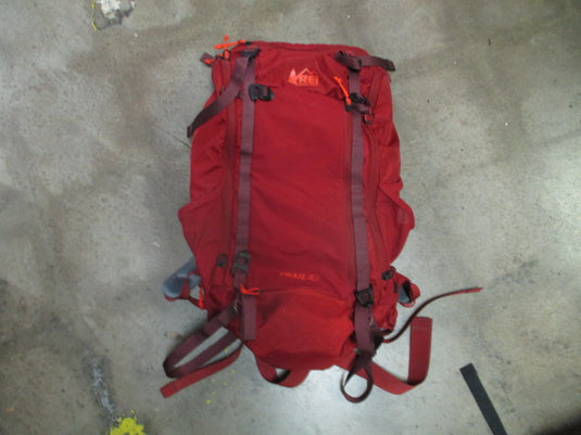 Used REI Trail 40 Backpack Features Waist Support for Long Distance Carry