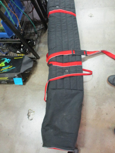 Load image into Gallery viewer, Used AXIS Padded Zippered 72&quot; Ski bag Red Black
