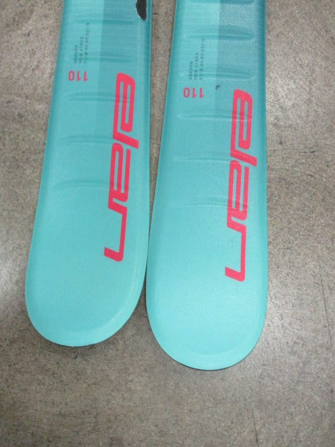 Used Elan Star Size 110CM Downhill Skis W/ Elan Bindings