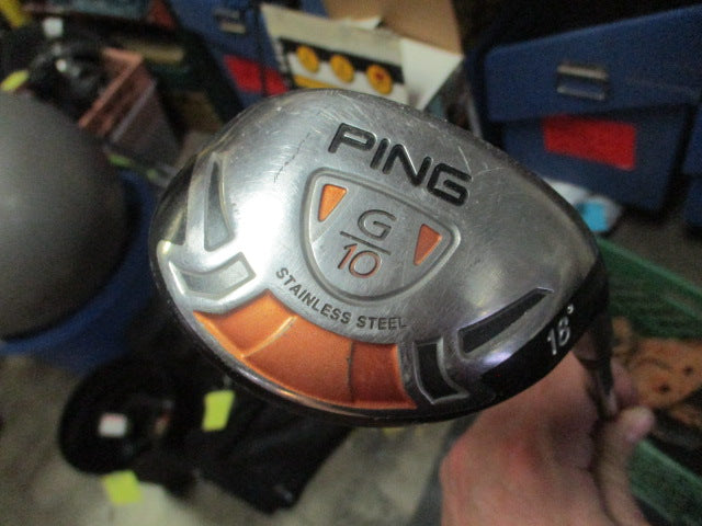Load image into Gallery viewer, Used Ping G10 18 Deg RH HYBRID steel Shaft
