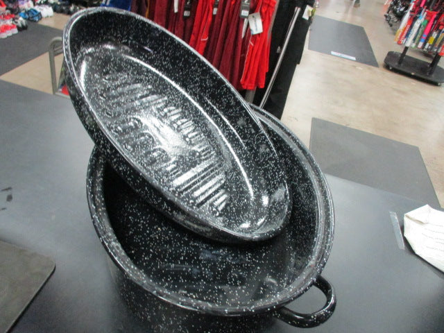 Load image into Gallery viewer, Used Granite Roasting Pans 15&quot;

