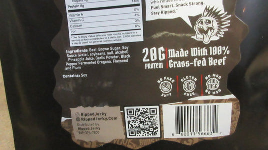 New Ripped Jerky Gran-Daddy Peppa Peppered Beef Jerky - 2.5oz