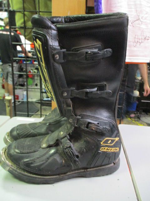 Used Oneal Element Motorcross Boots Adult Size 11 - crack on ankle