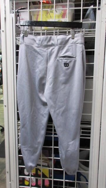 Load image into Gallery viewer, Used Wilson White Baseball Pants W/ Elastic Bottoms Size Youth XL

