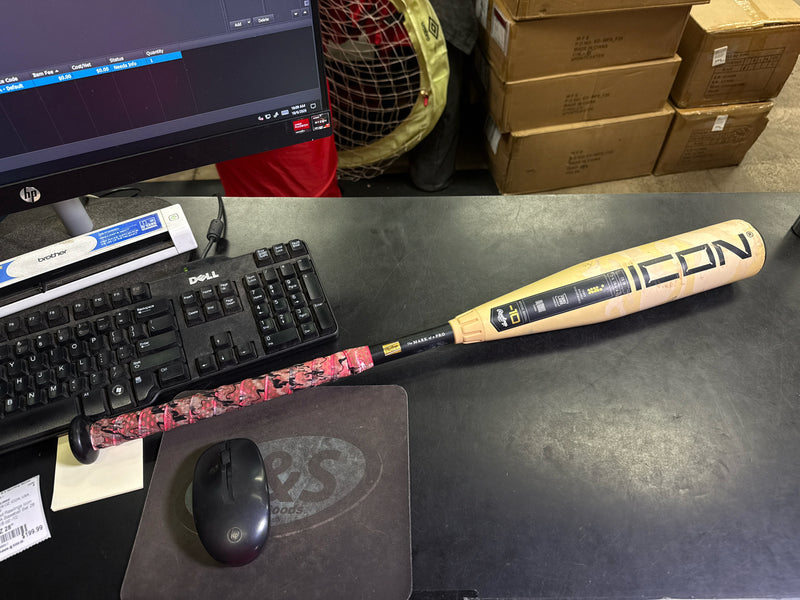 Load image into Gallery viewer, Used Rawlings Icon USA Baseball Bat 28 in 18 oz -10
