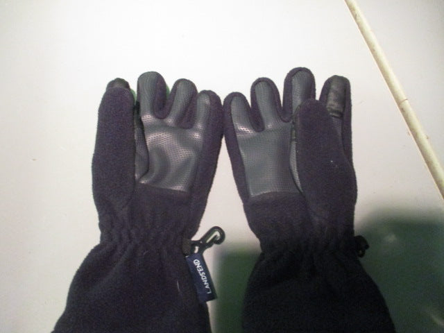Load image into Gallery viewer, Used Lands End Youth Fleece Snow Gloves
