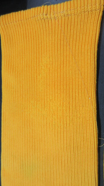 Load image into Gallery viewer, Used Bauer Team Yellow Hockey Socks Youth Size L/XL - holes
