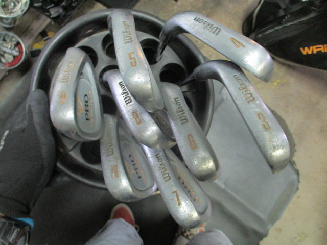 Load image into Gallery viewer, Used Wilson Pro Technique Mid Size Golf Club Set 1D, 3/5W, 3-8I and PW 11pc
