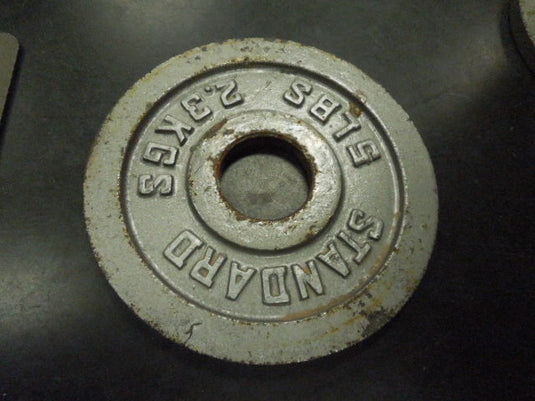 Used Standard Olympic Cast Iron 5 lb Plate