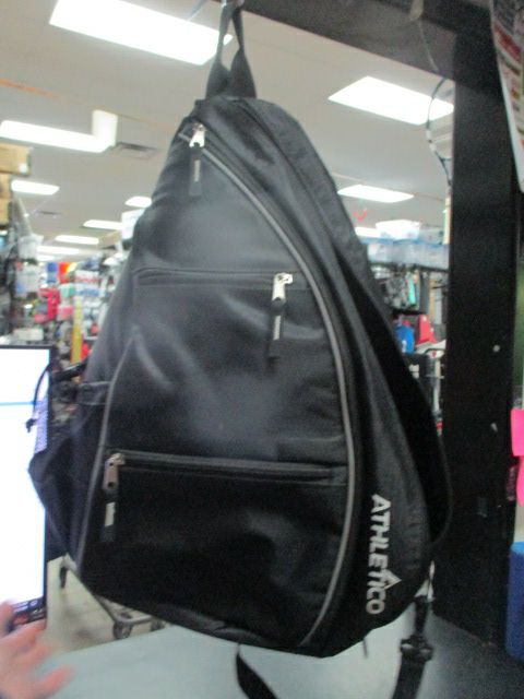 Load image into Gallery viewer, Used Athletico Black Ripstop Tennis Bag
